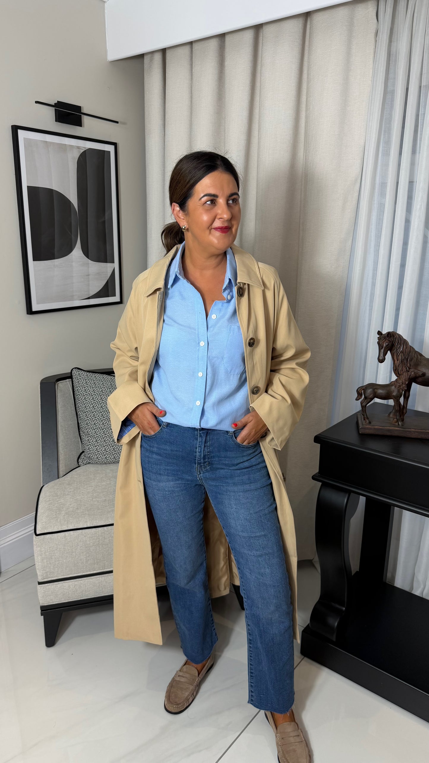 The Layla Oversized Long Trench