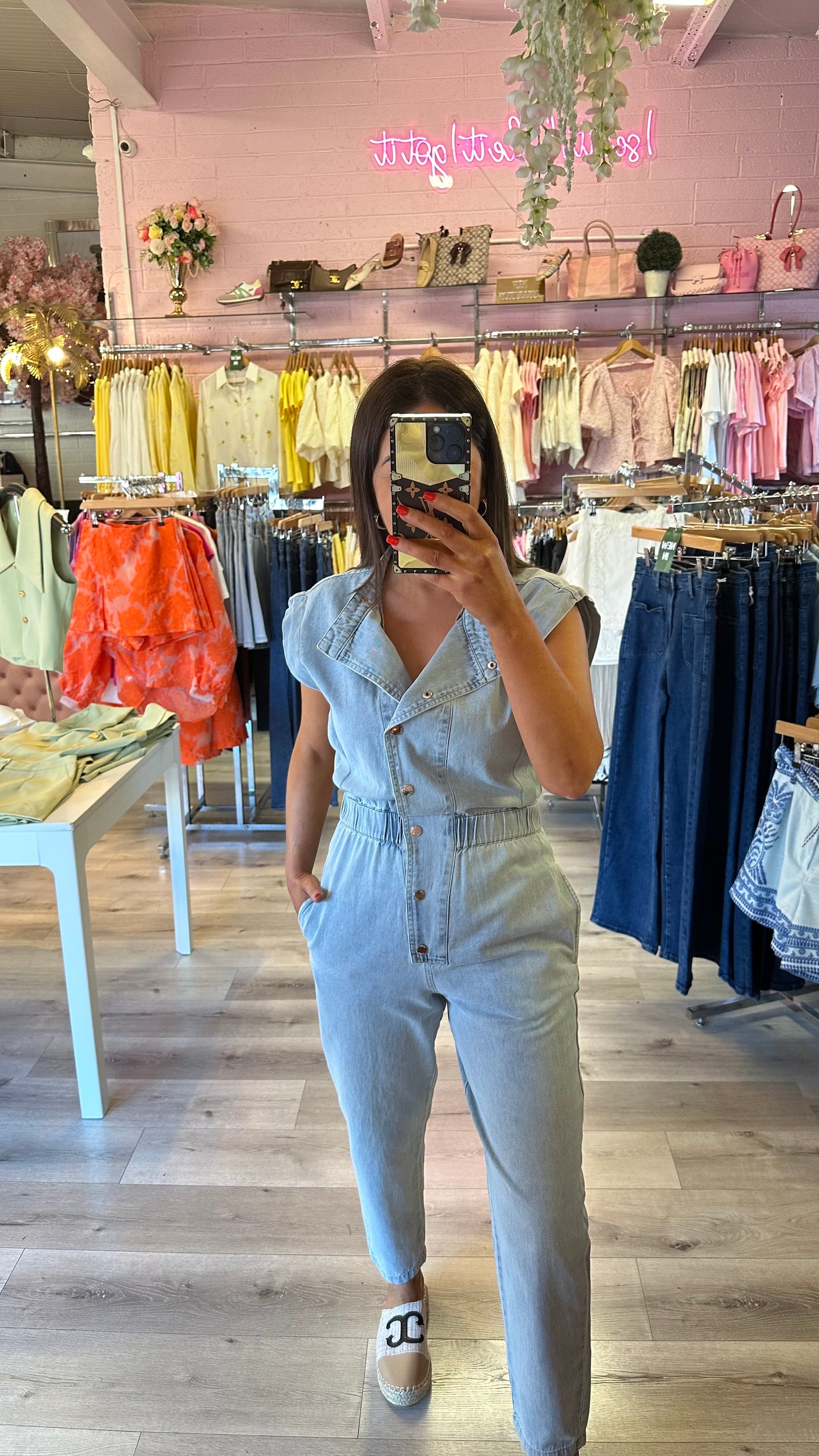 Blue Denim Jumpsuit