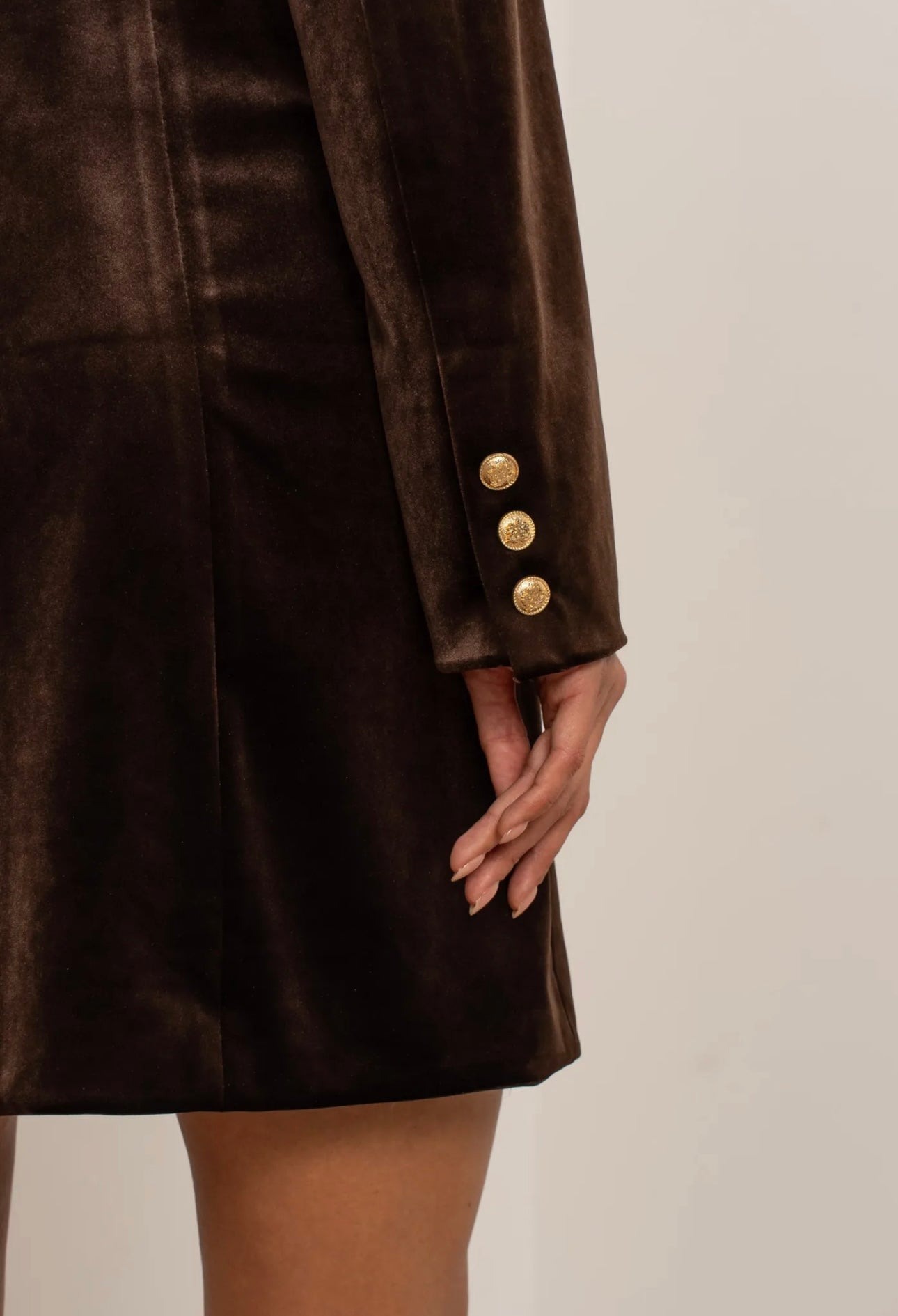 Chocolate Brown Blazer Dress