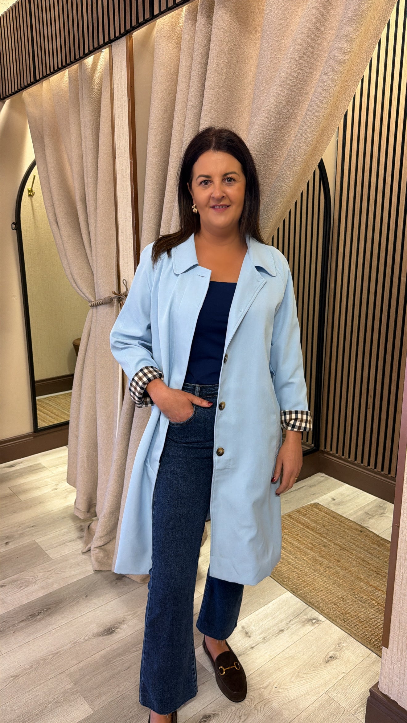 Baby Blue Trenchcoat