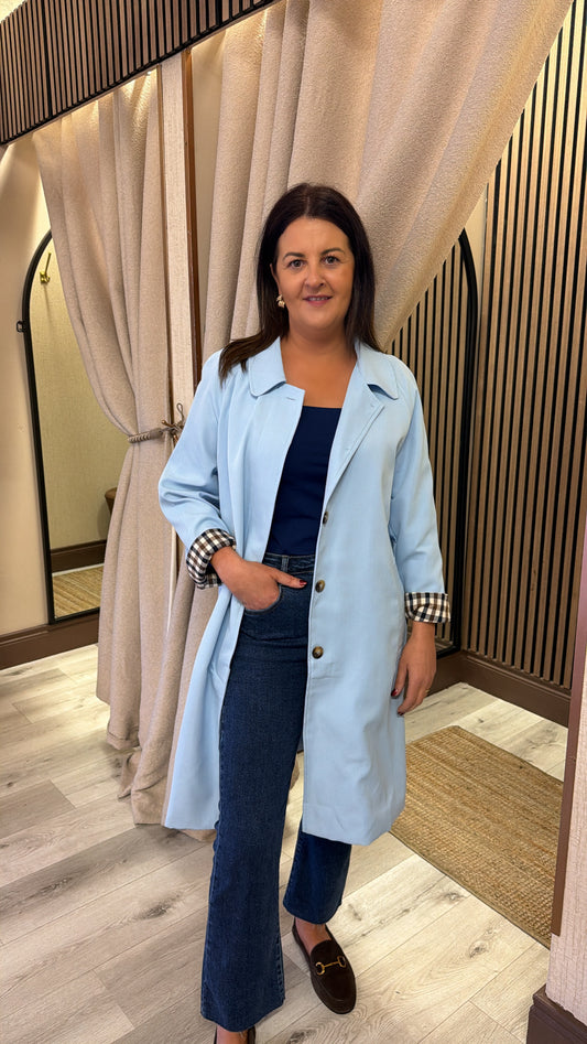Baby Blue Trenchcoat