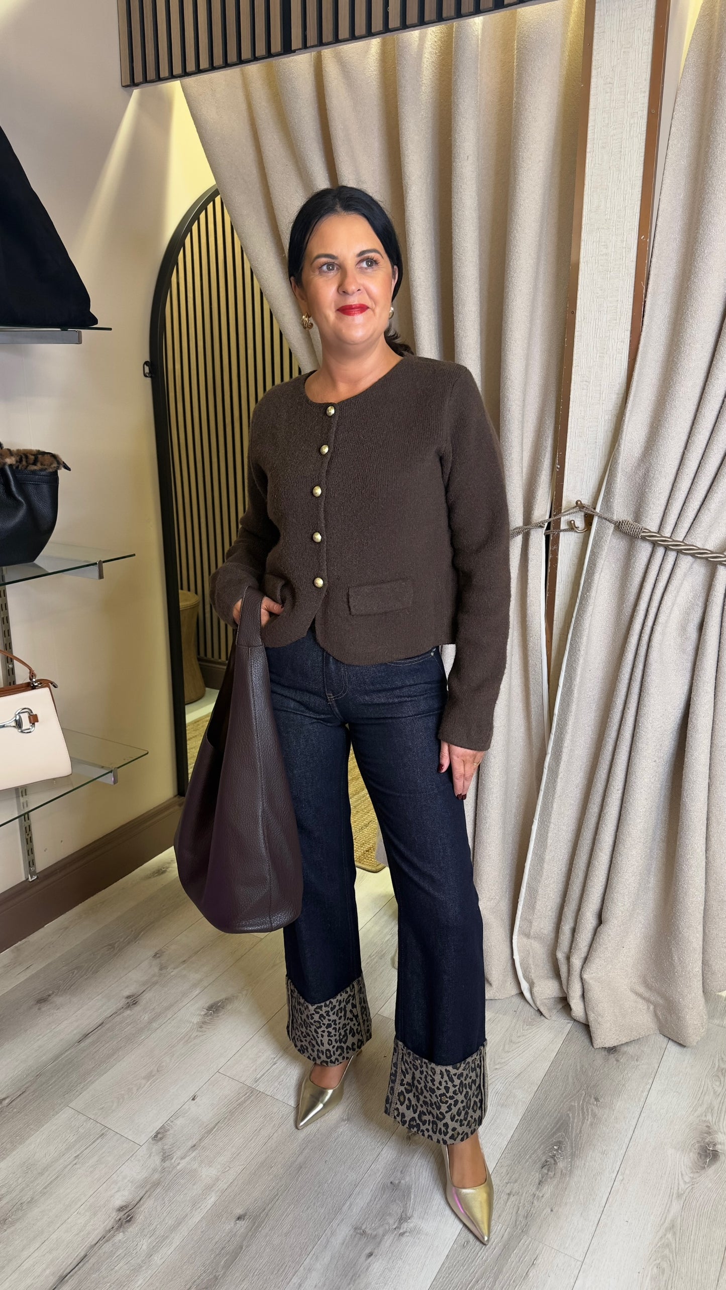 Chocolate Brown Cardigan