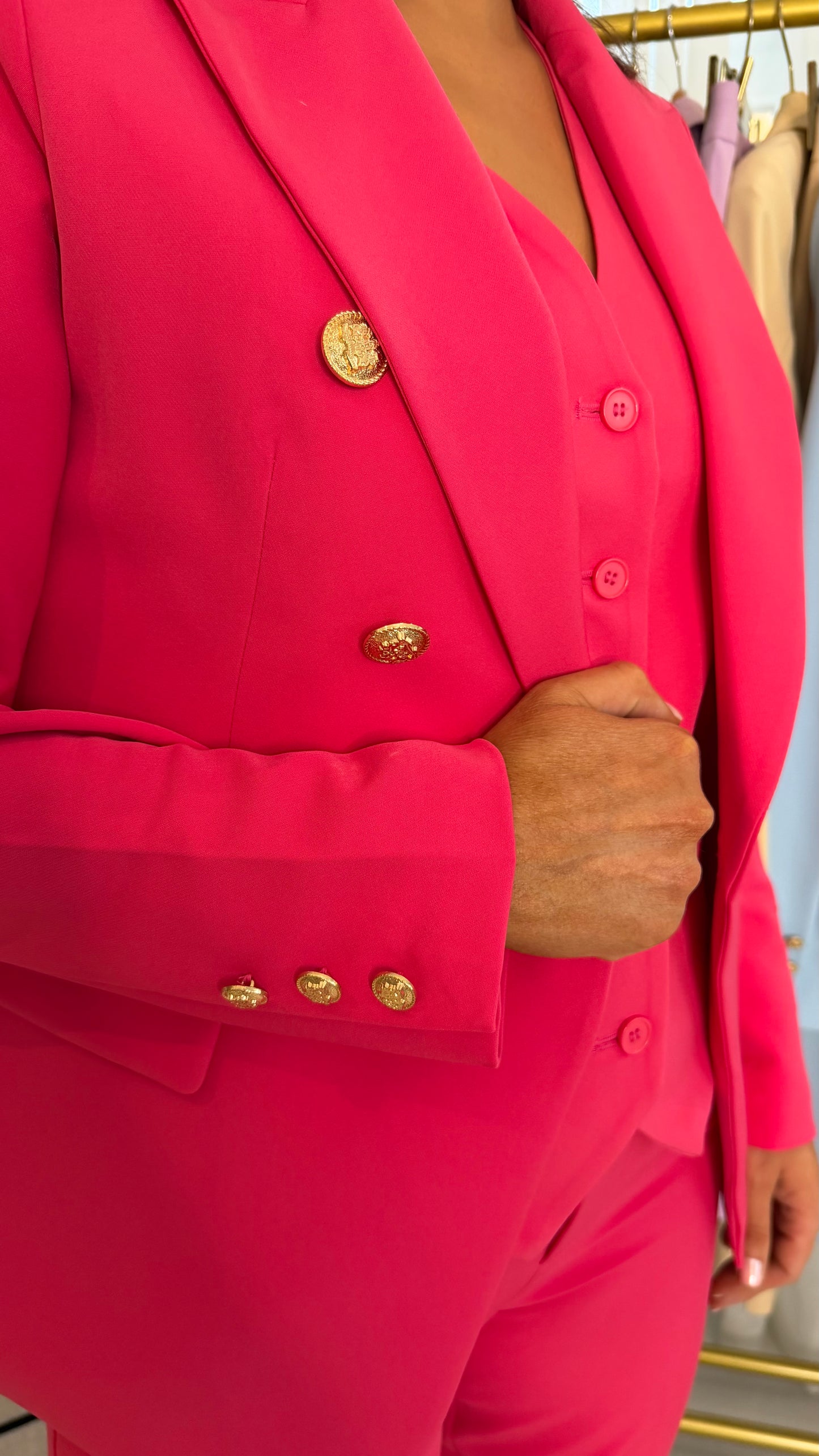 Classic Fuchsia Blazer
