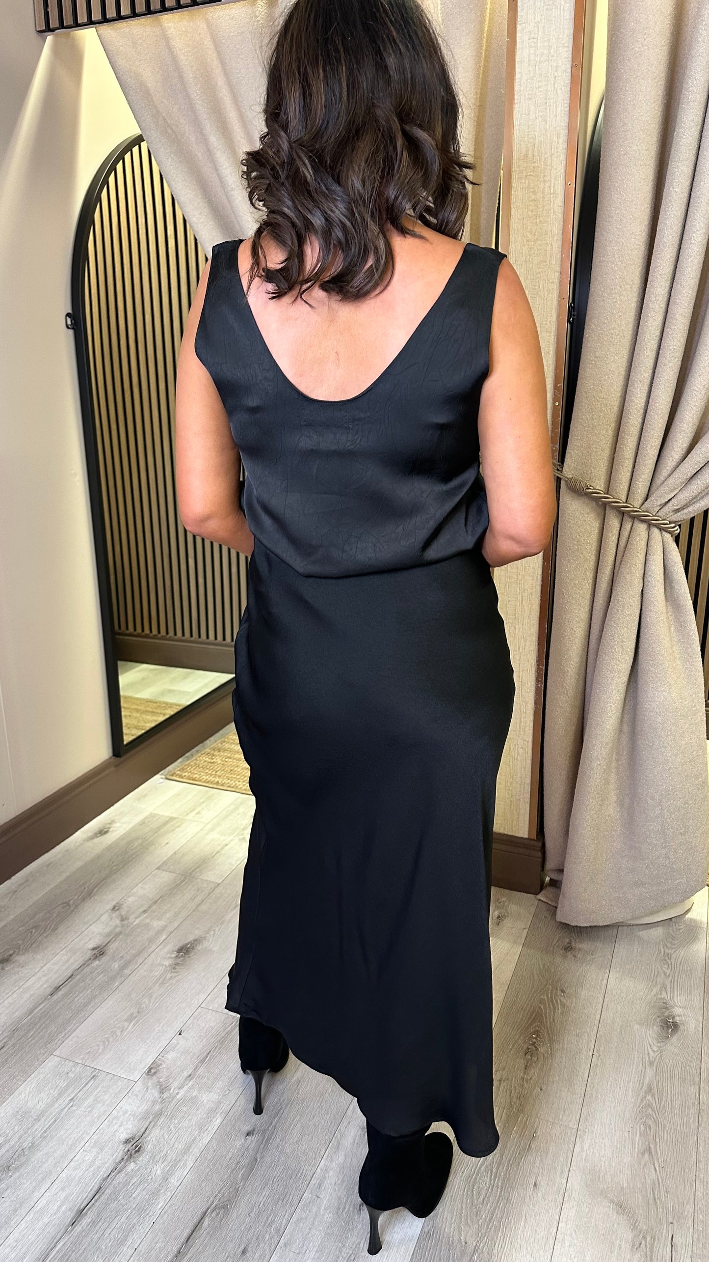 Black Satin Cami