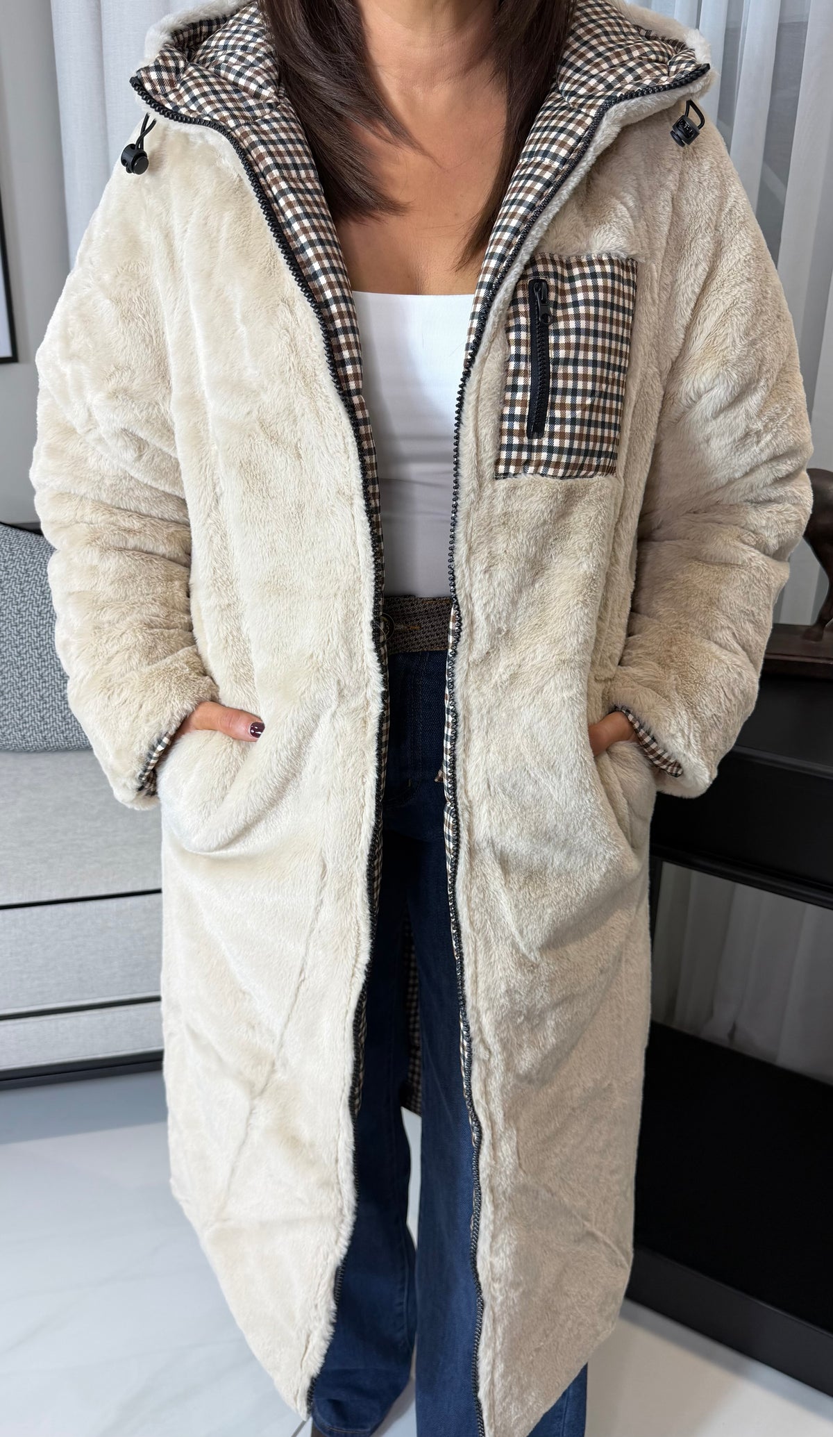 The Check Reversible Coat