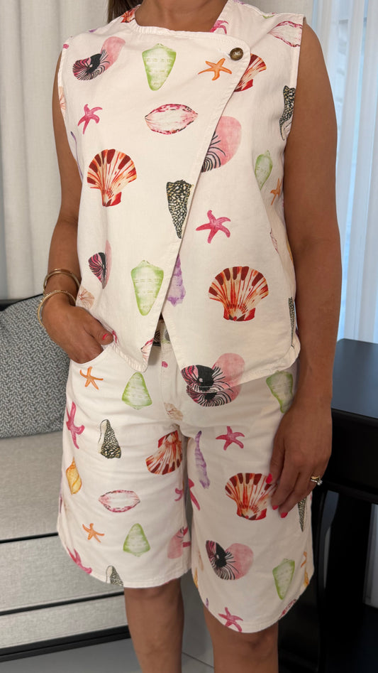 Multi-Colour Shell Bermuda Shorts
