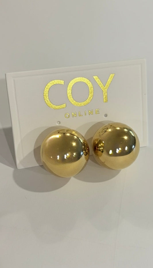 Jasmine Gold Ball Earrings