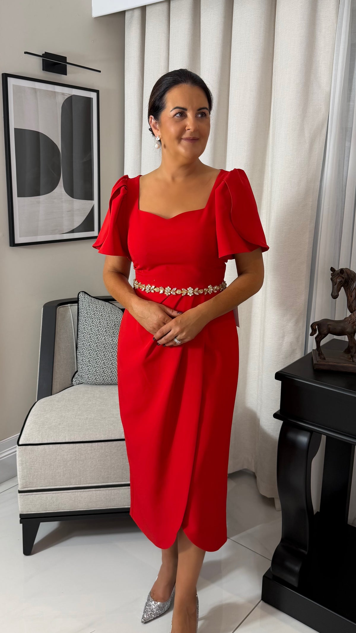 SOLANA RED DRESS