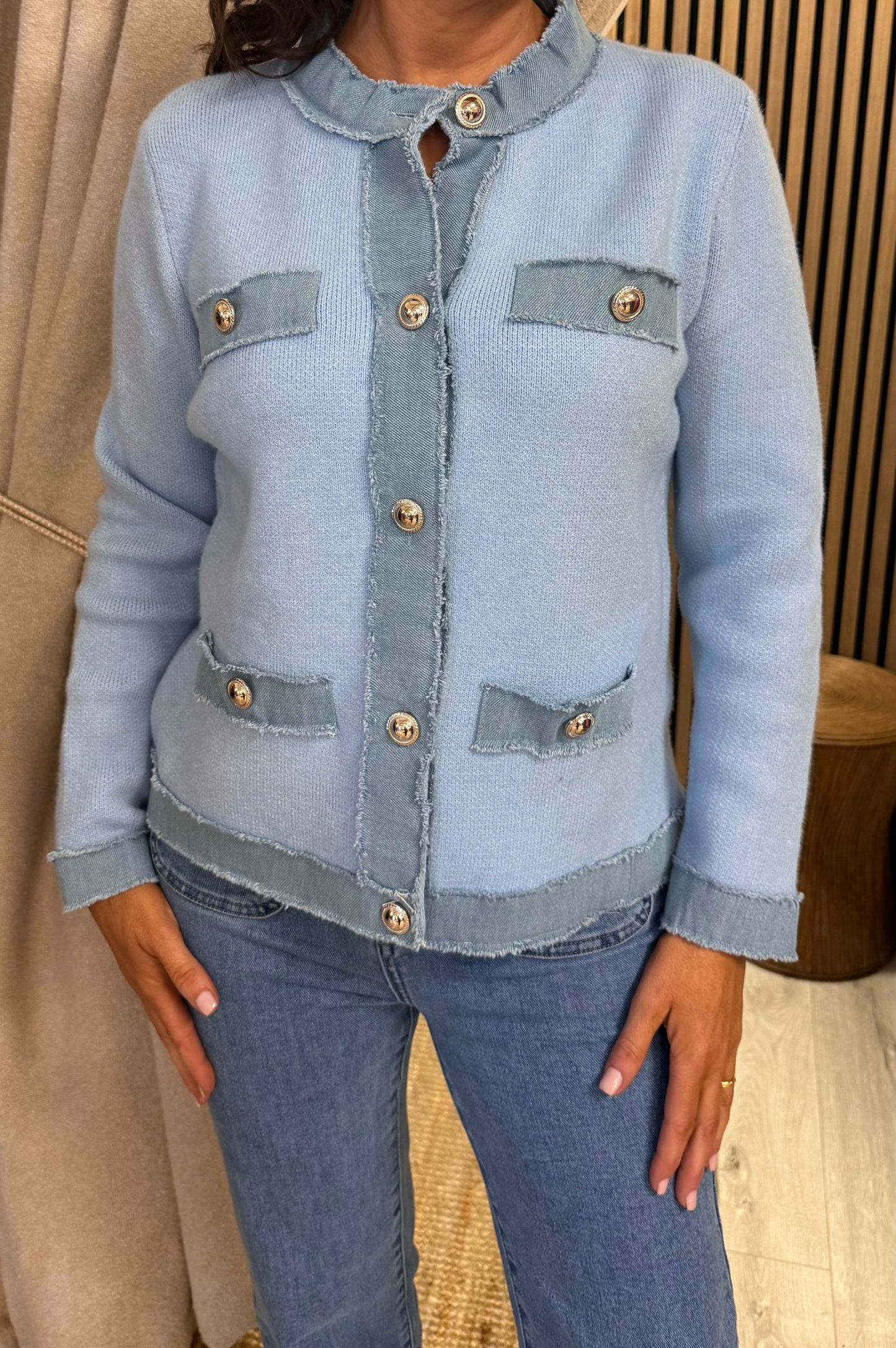 Blue & Denim Cardigan