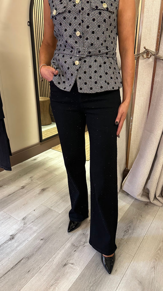 Black Embellished Jeans