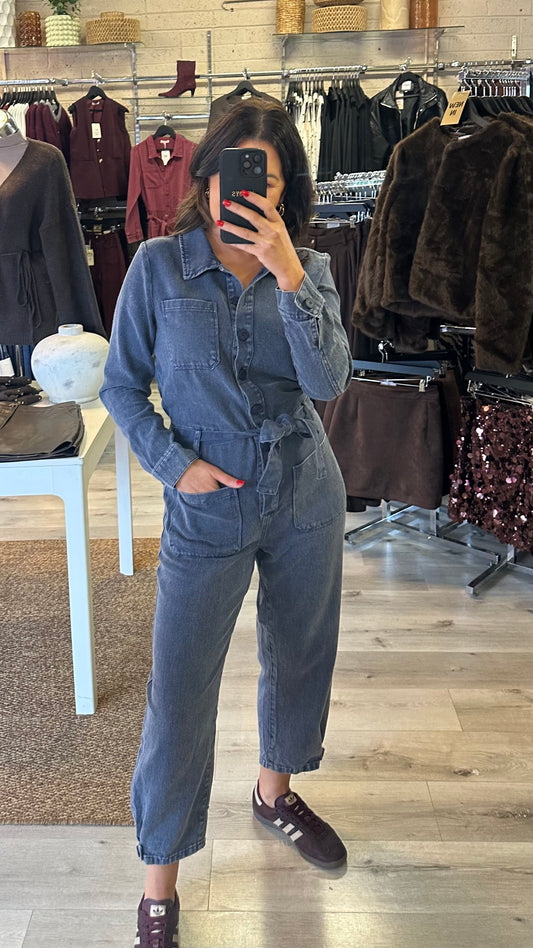 Blue Denim Jumpsuit