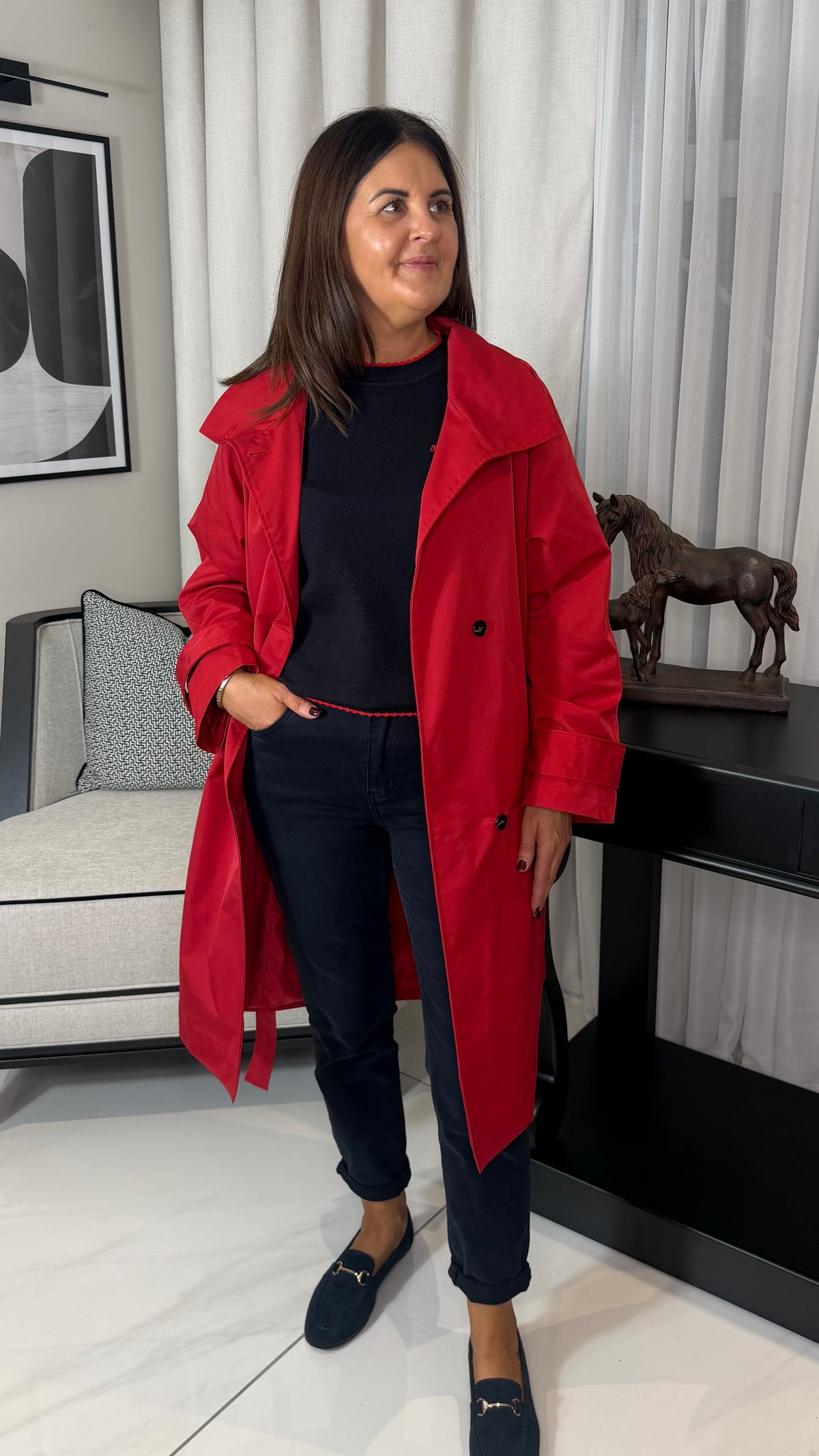 The Ruby Red Trenchcoat