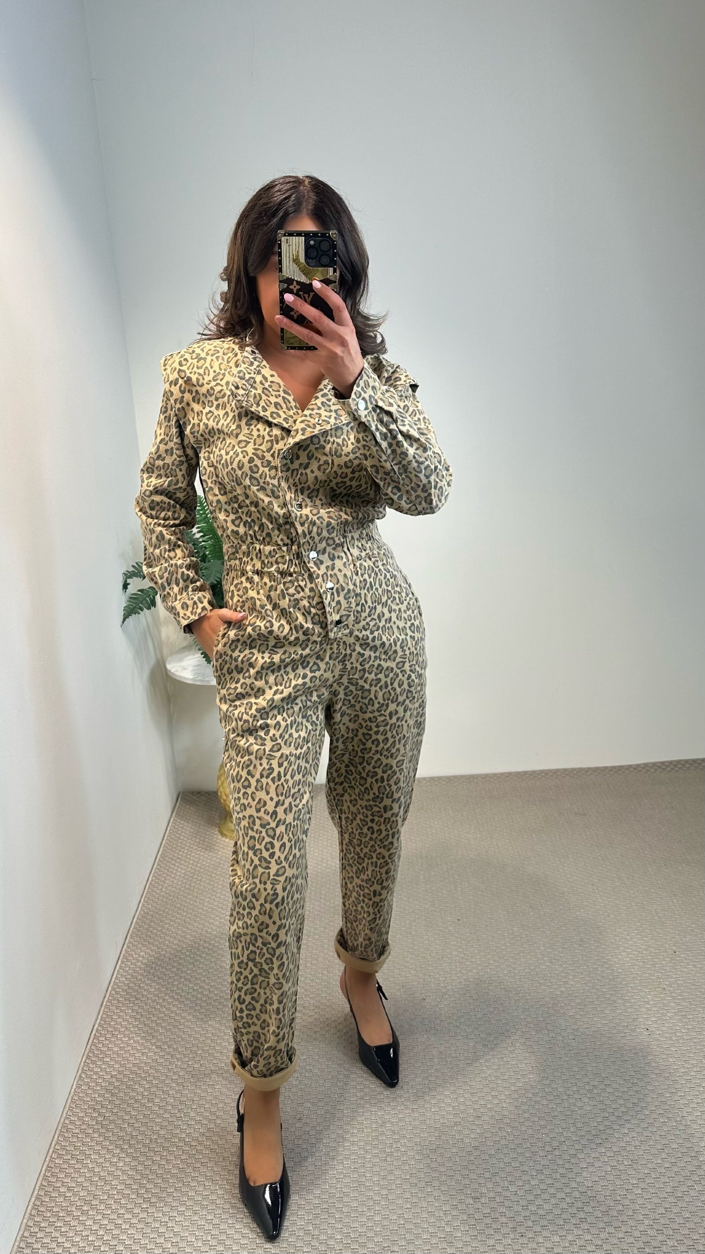 Leopard Print Jumpsuit