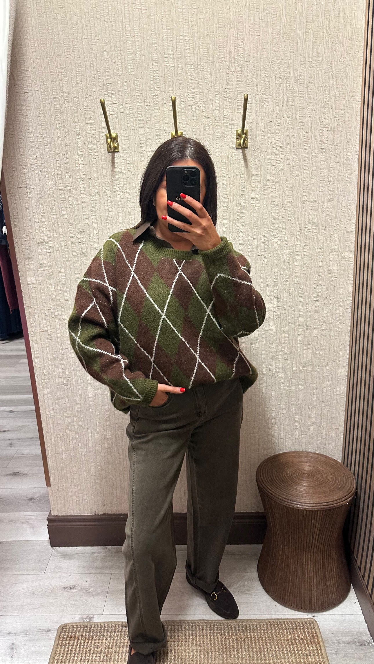 Green & Brown Sweater