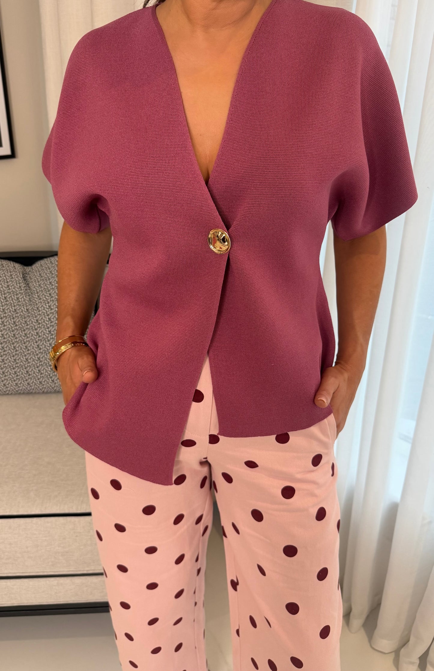 Mauve Knit Top