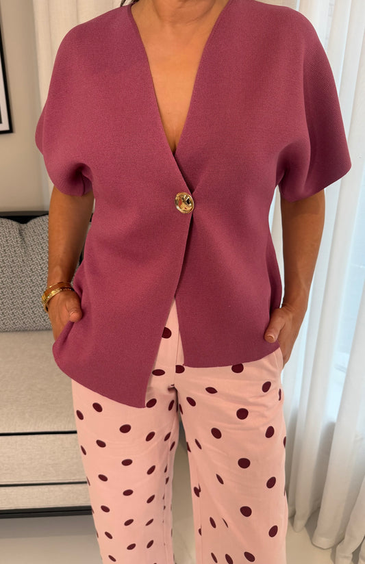 Mauve Knit Top