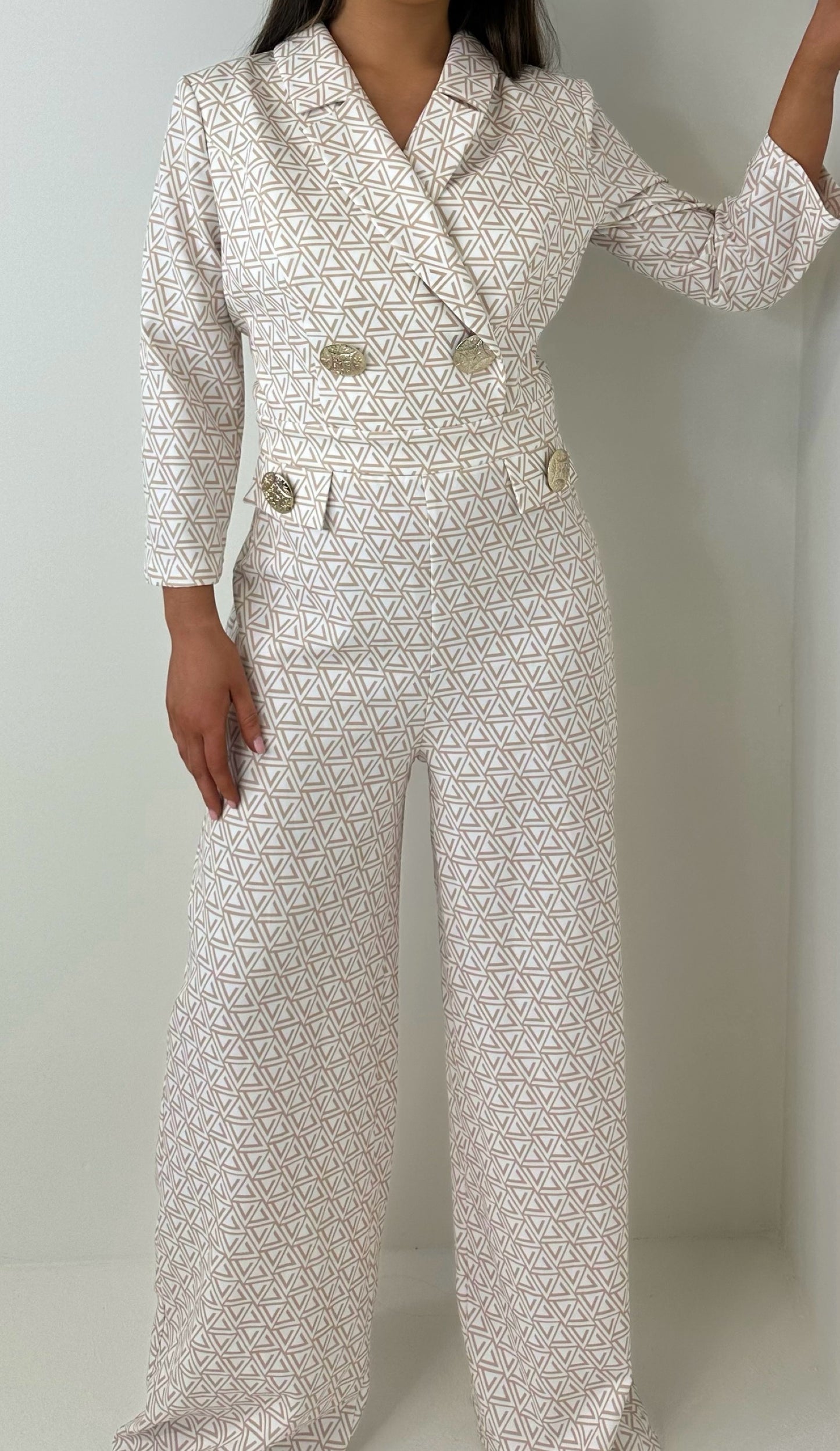 Aubrey Cream jumpsuit