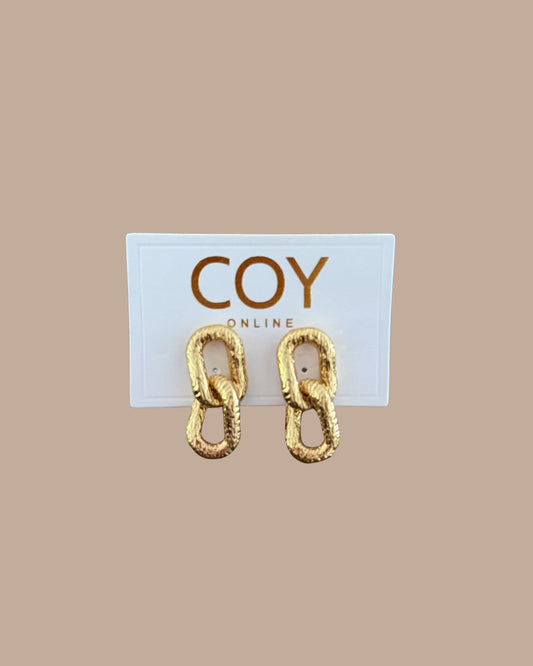 Golden Interlink Earrings