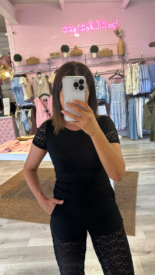 Black Lace Top