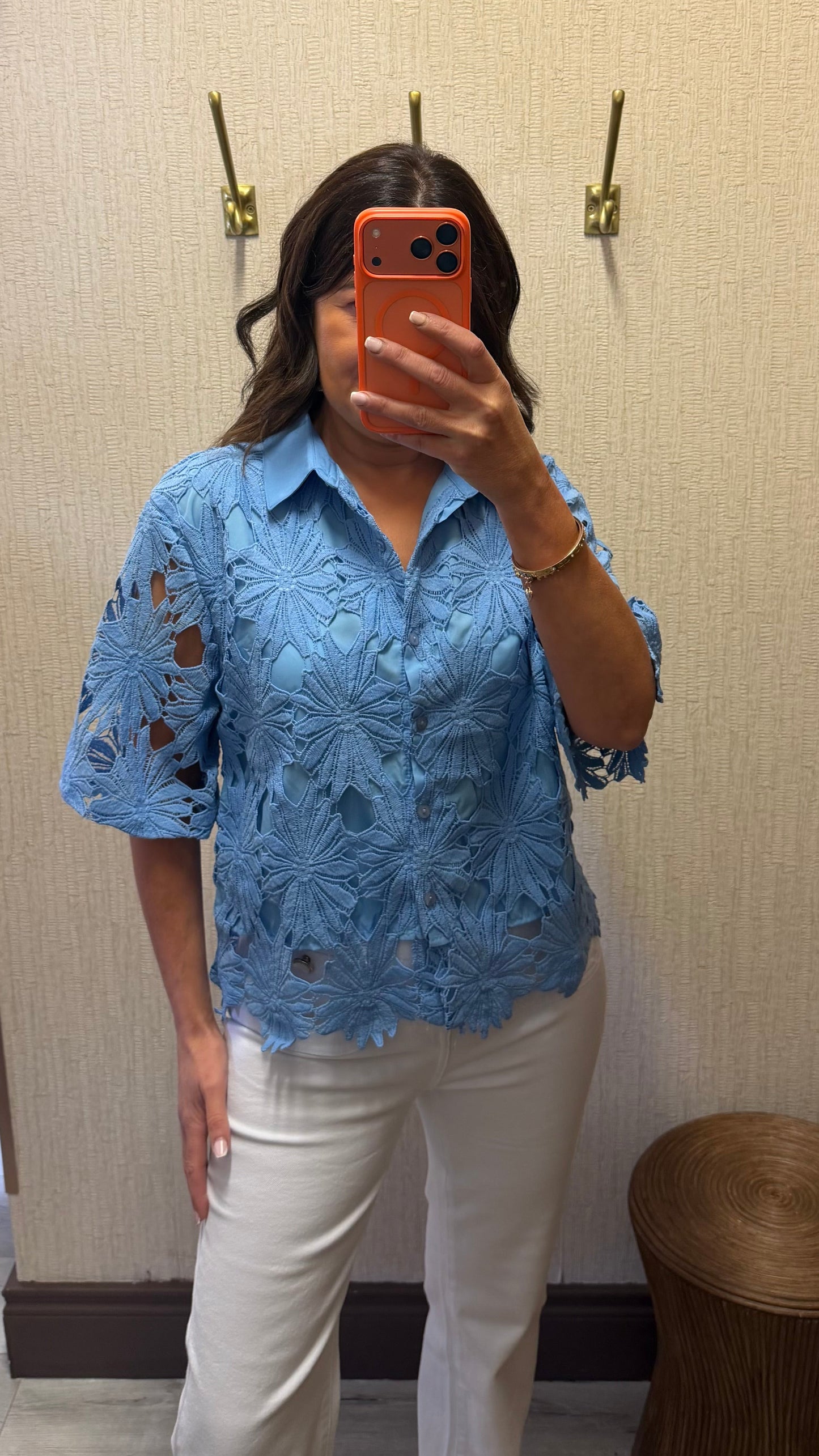 Blue Lace Shirt