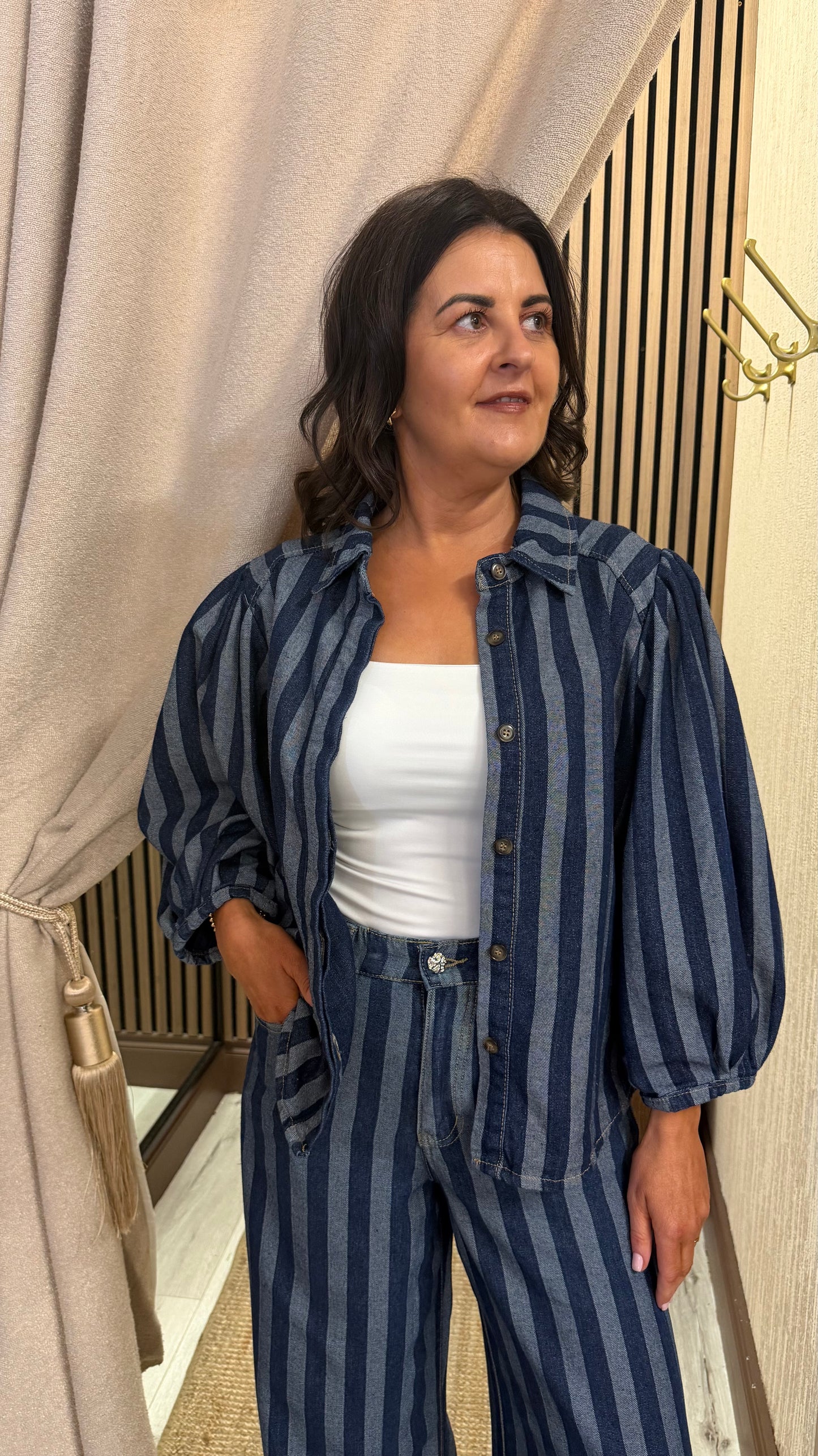 Denim Striped Shirt