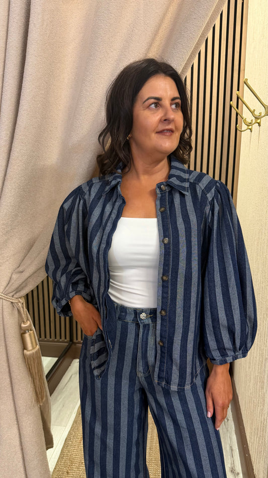 Denim Striped Shirt
