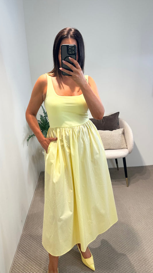 Lemon Jersey Dress