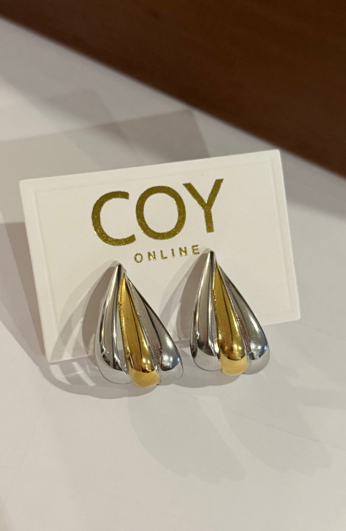 Orianna Two Toned Earrings