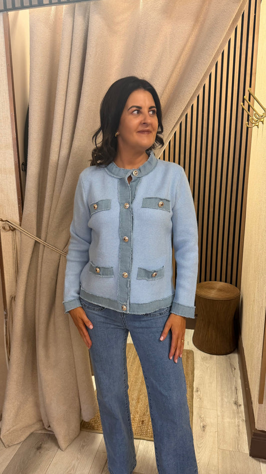 Blue & Denim Cardigan