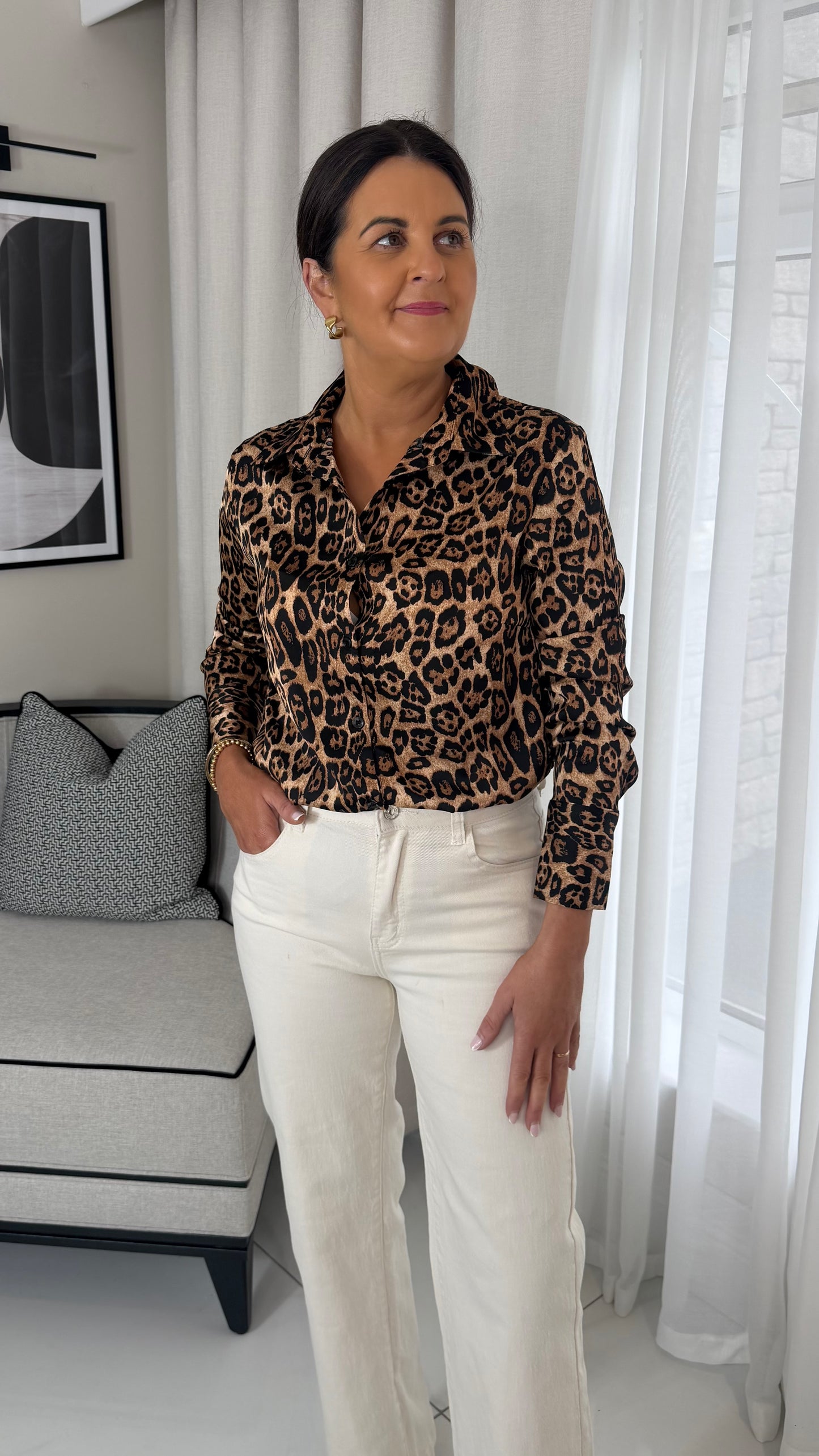 Leopard Print Blouse