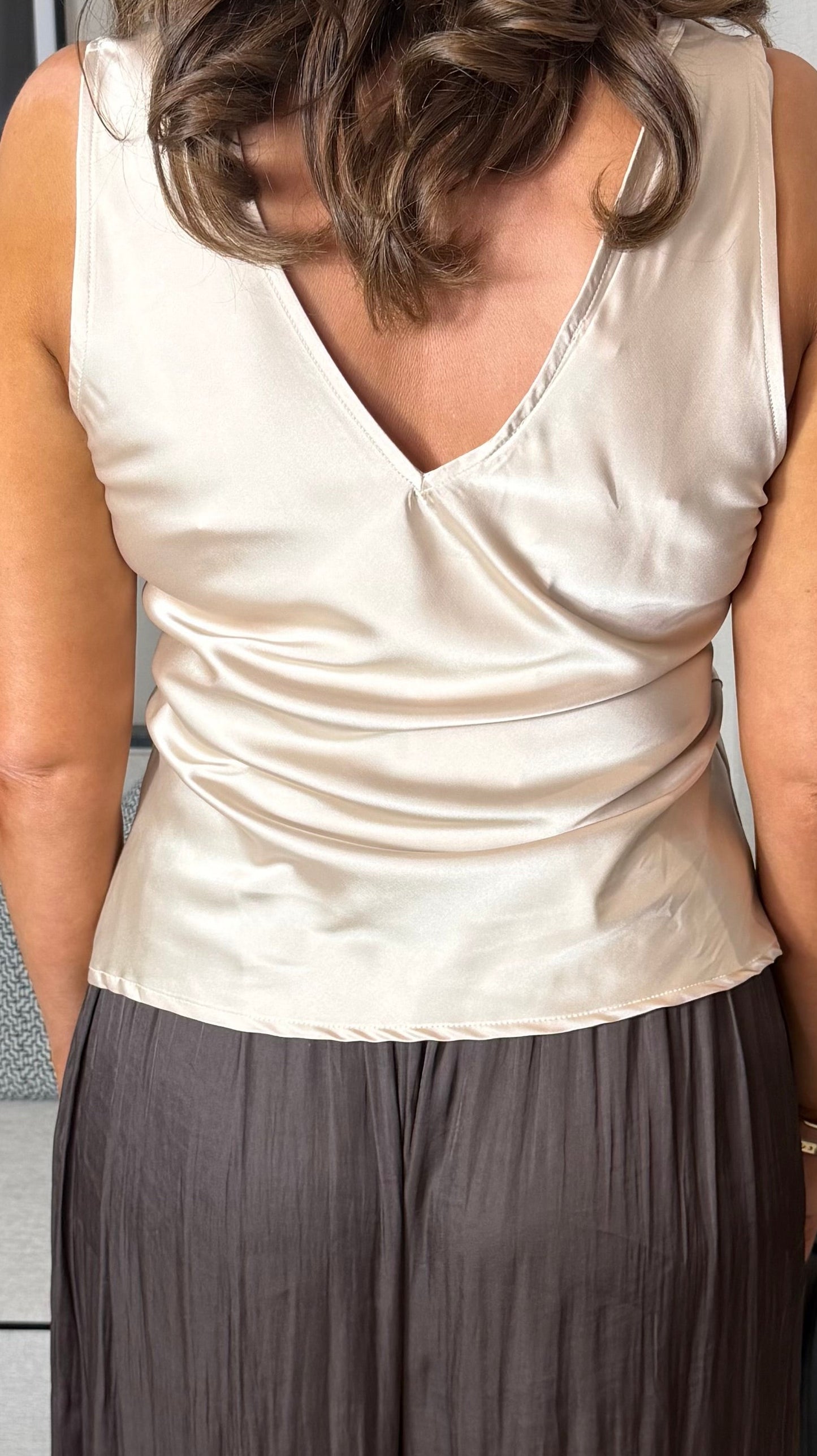 Light Golden Satin Cami