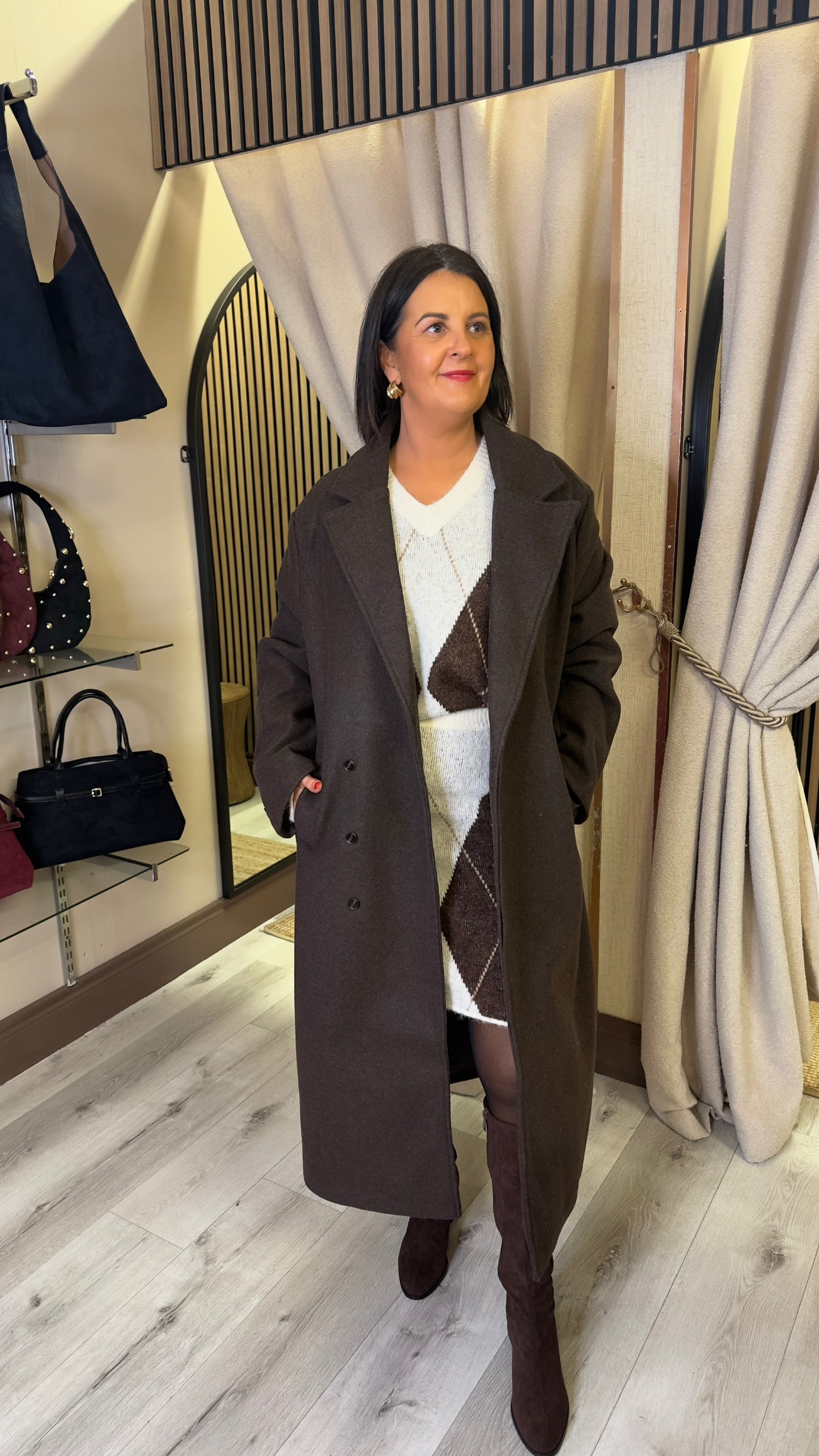 Brown Oversized Coat