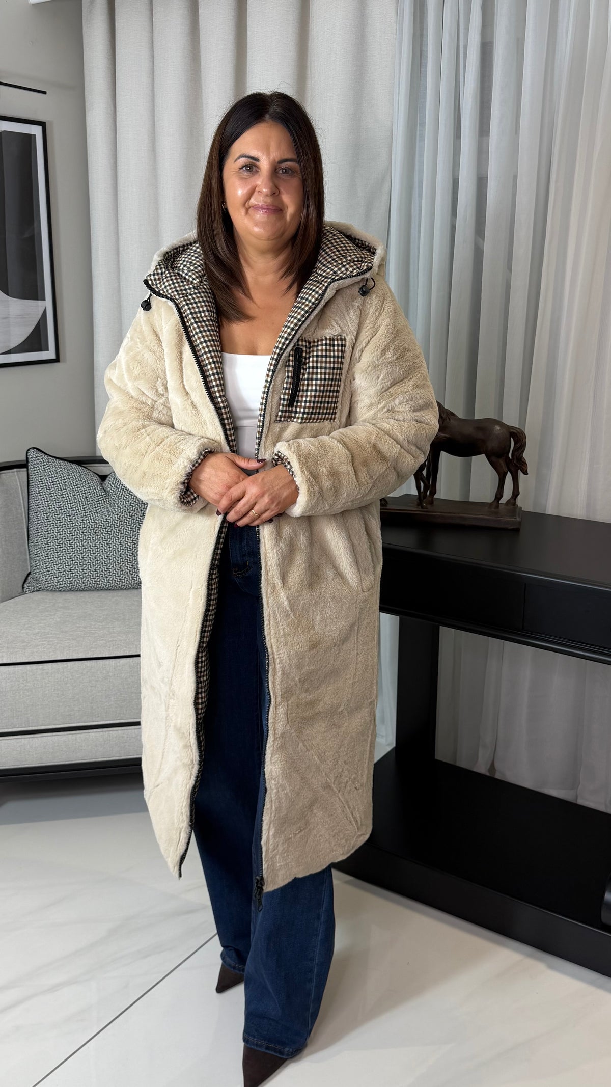 The Check Reversible Coat