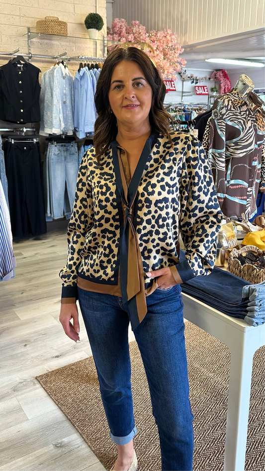 Leopard Print Blouse