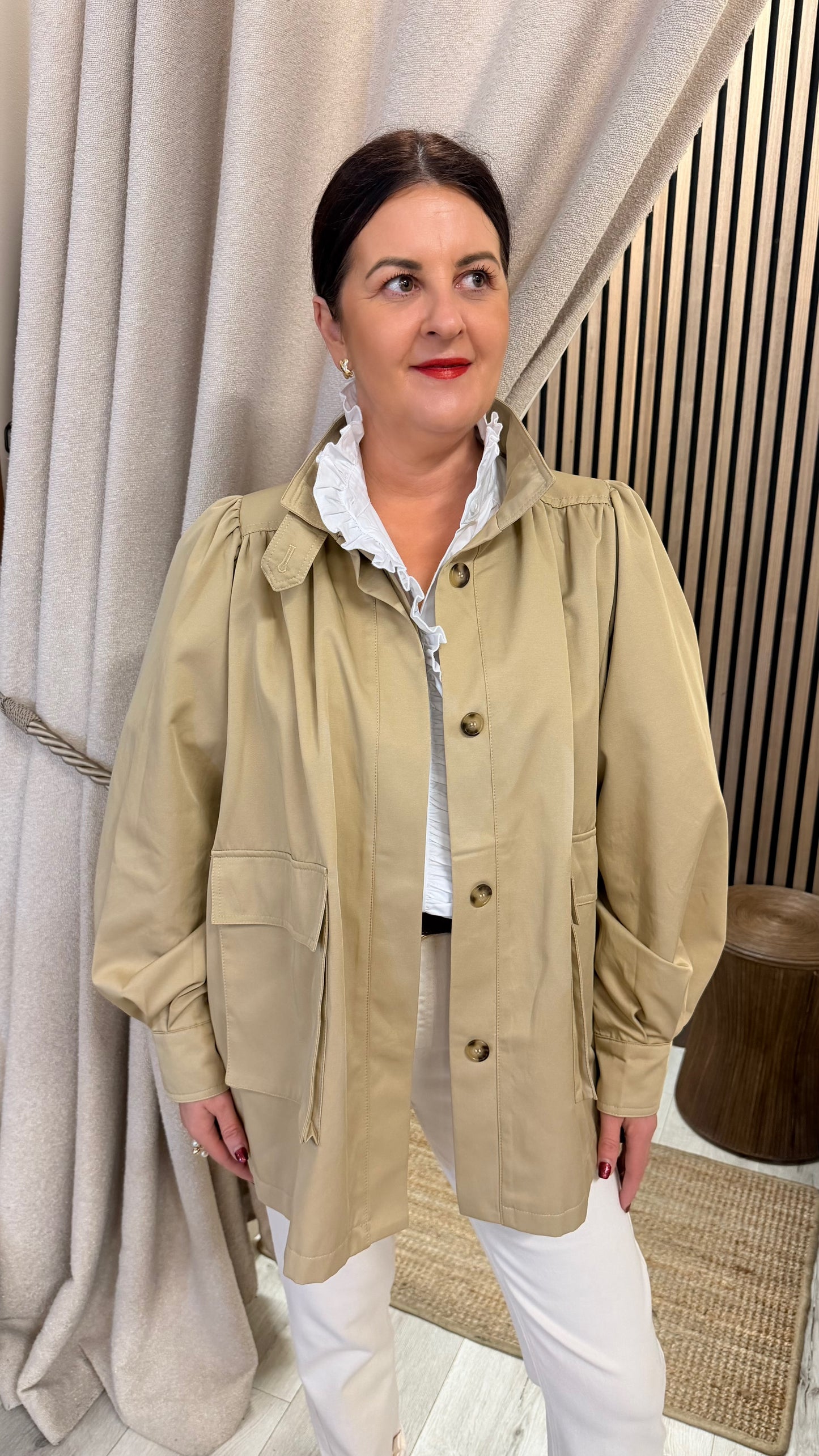 Tess Mid-Length Trenchcoat