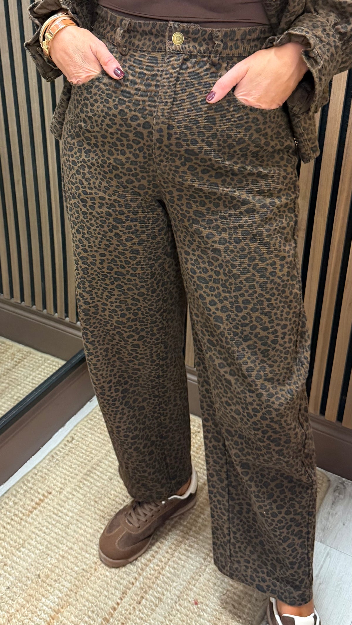 Yvonne Leopard Mom Jeans