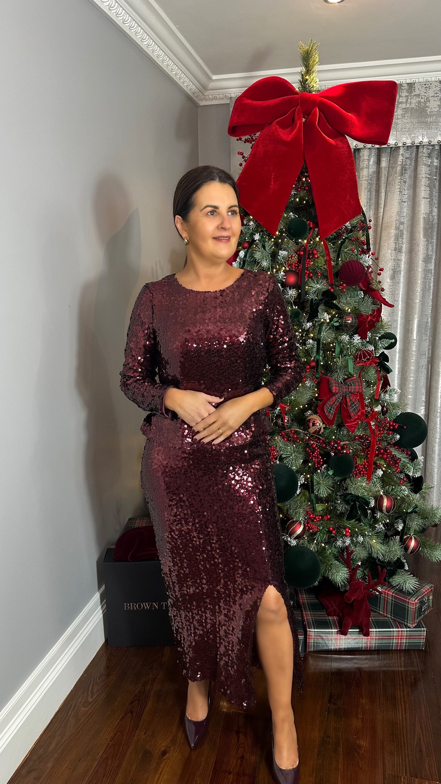 Sequin Long-Sleeve top