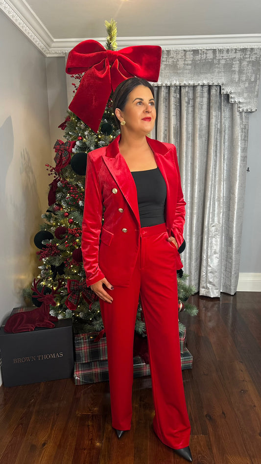 Red Velvet Trousers