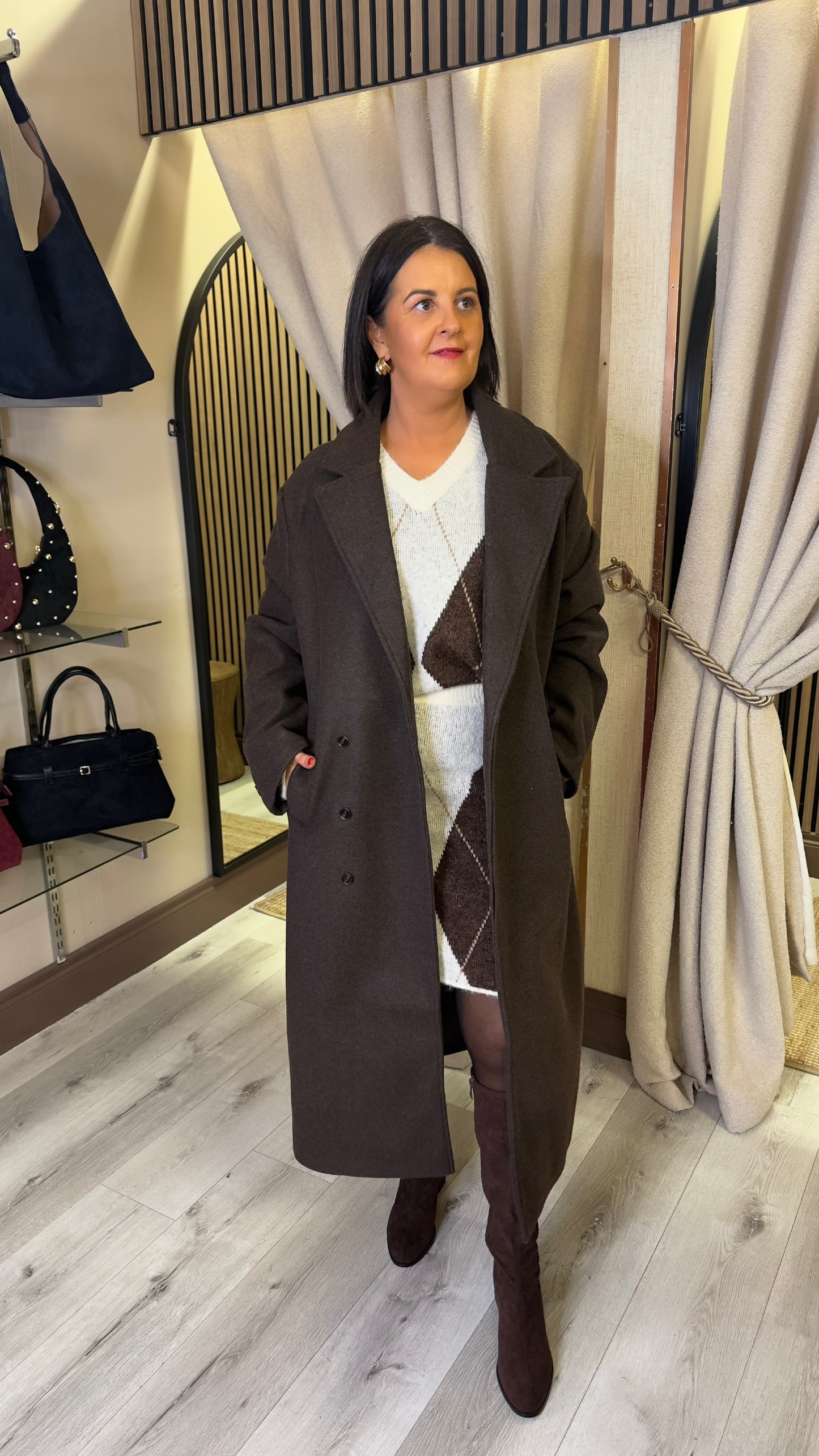 Brown Oversized Coat