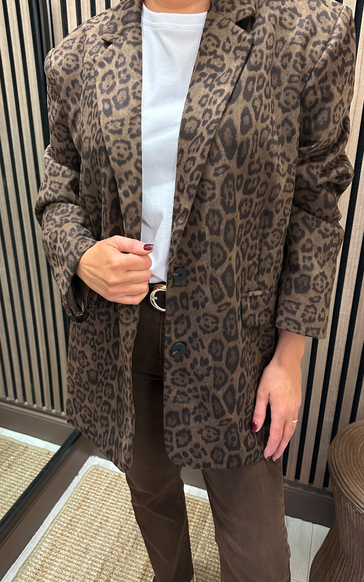 Lottie Leopard Blazer