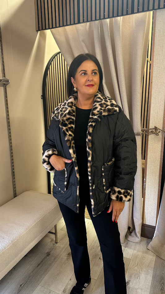 Day2Night Reversible Leopard Jacket