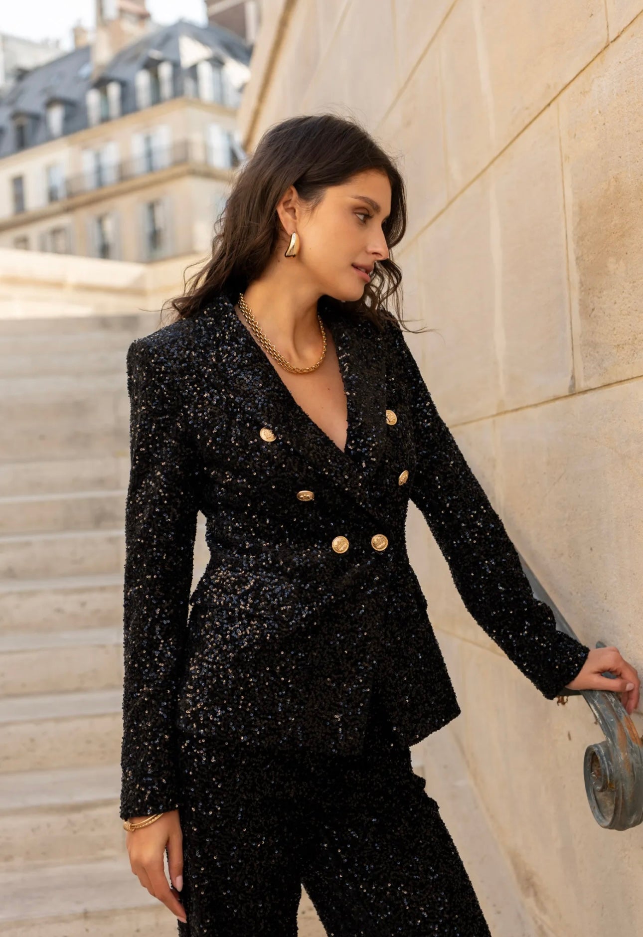 Black Sequin Blazer – COY online