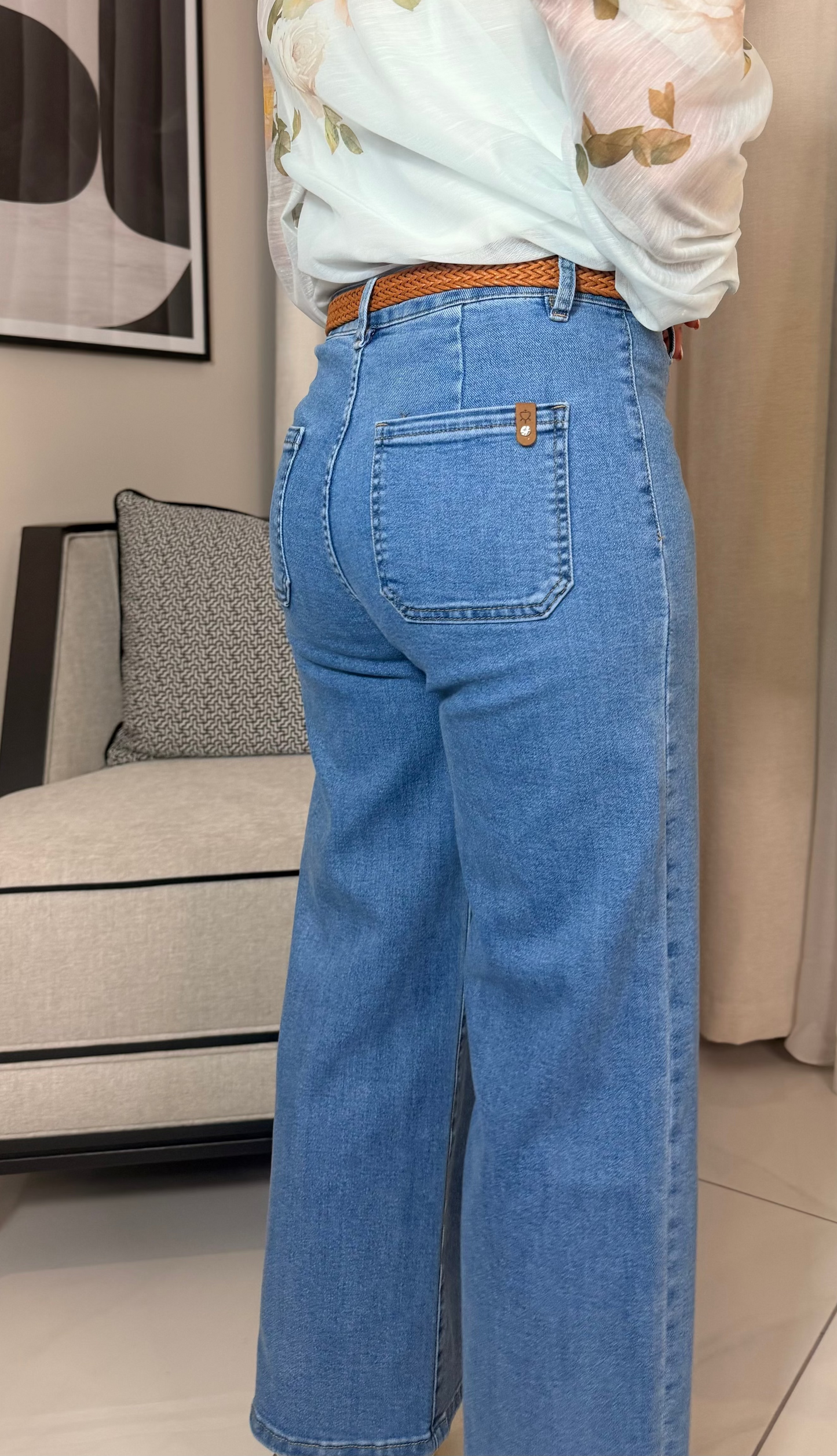 Denim Jeans with Belt